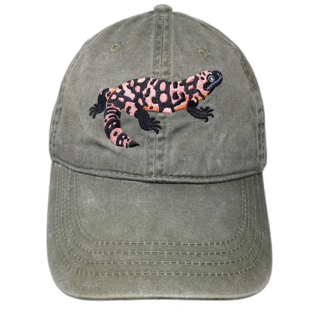 ECO Arizona Gila Monster Lizard Embroidered Hat Baseball Cap Green One Size
